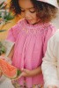 ! kid-girls-blouse-flore-raspberry!