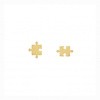 ! brincos-life-puzzle-dourado!