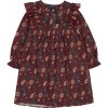 ! dress-anne-lise-indian-flower-stripe-lurex!