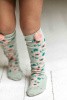 ! bebe-fille-chaussettes-chelie-sauge!