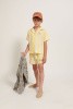 ! yellow stripped shirt!